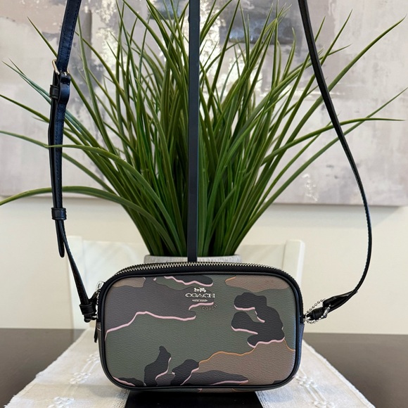 Coach Wild Camo Double Zippered Crossbody - Picture 2 of 6